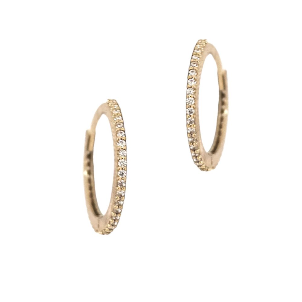 9K GOLD HOOP EARRINGS