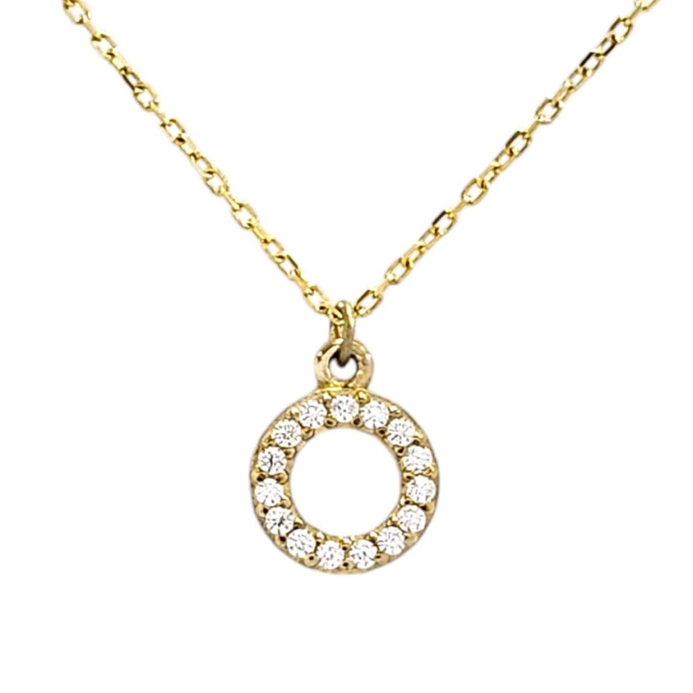 9K GOLD O NECKLACE