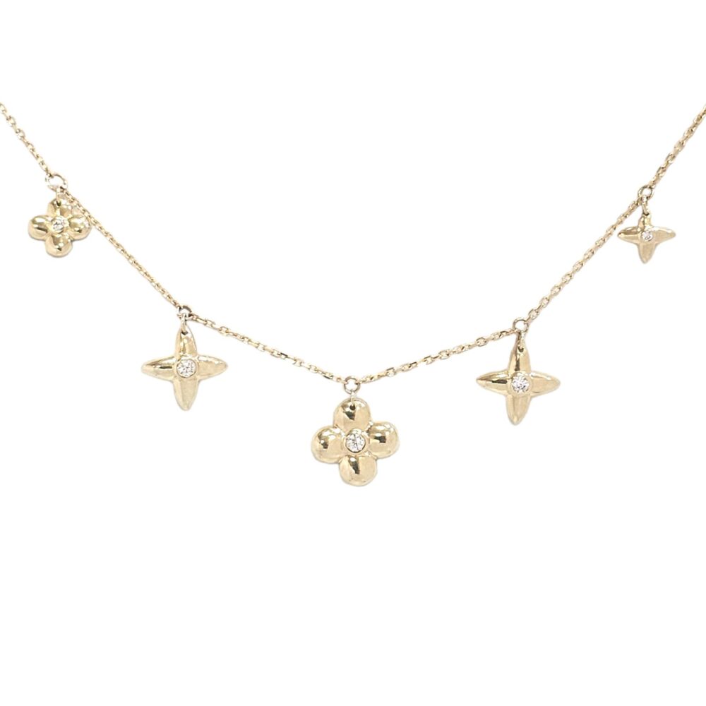 9K GOLD CUSTOM MADE LOUIS VUITTON NECKLACE