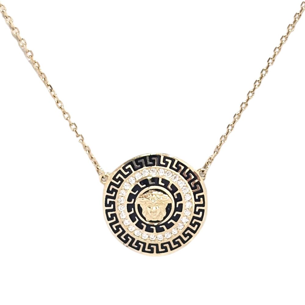 9K GOLD CUSTOM MADE VERSACE NECKLACE
