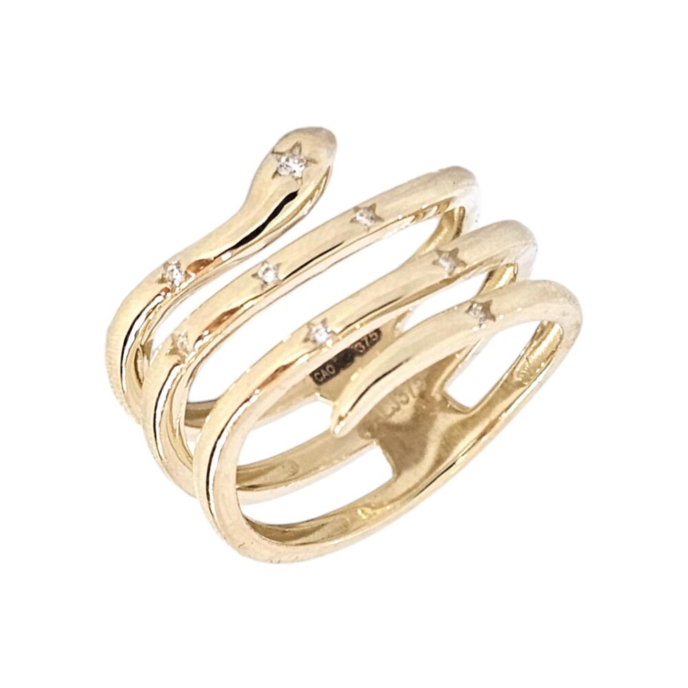 9K GOLD SNAIK RING