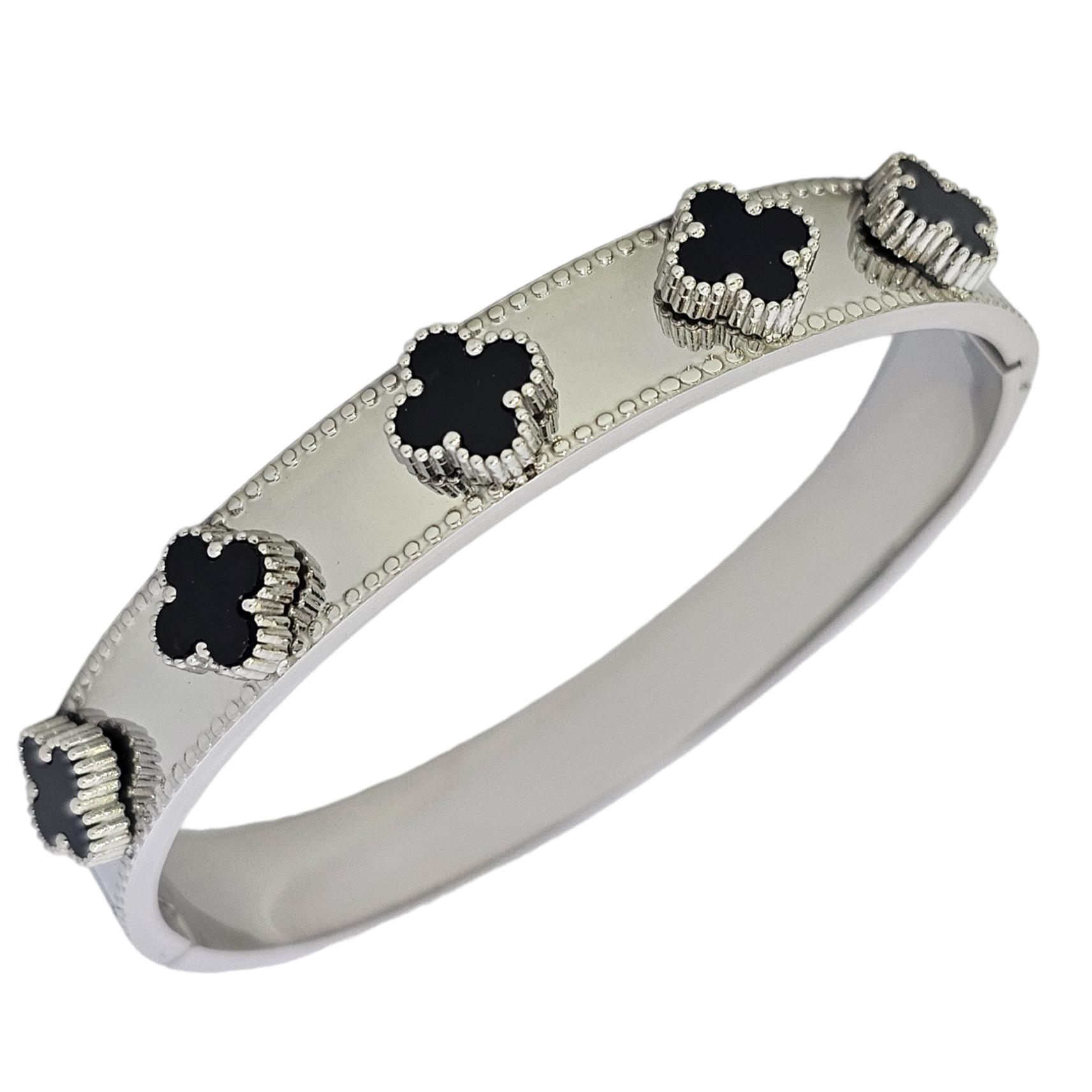 STAINLESS STEEL VANCLEEF BANGLE