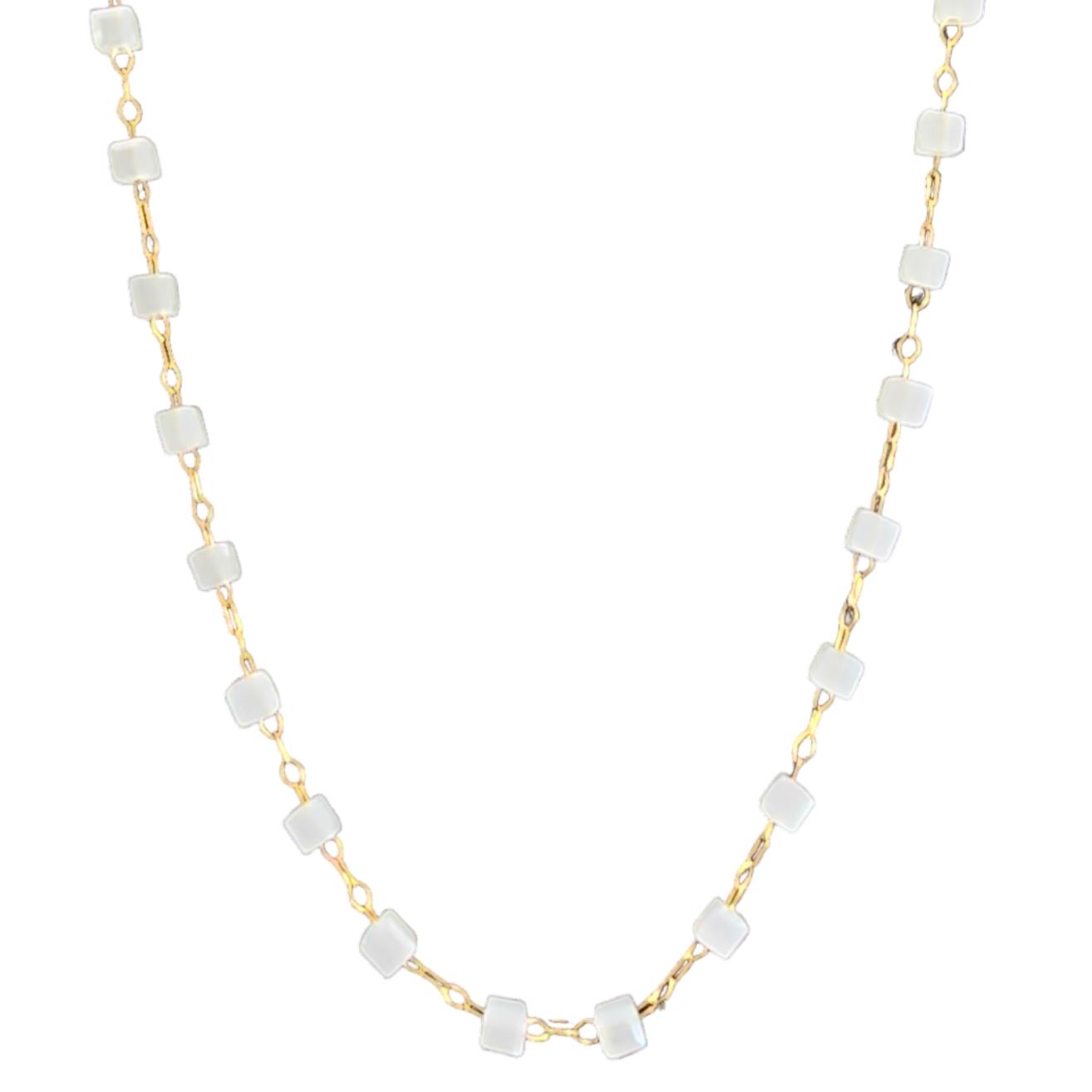 STAINLESS STEEL ROSARIUM NECKLACE