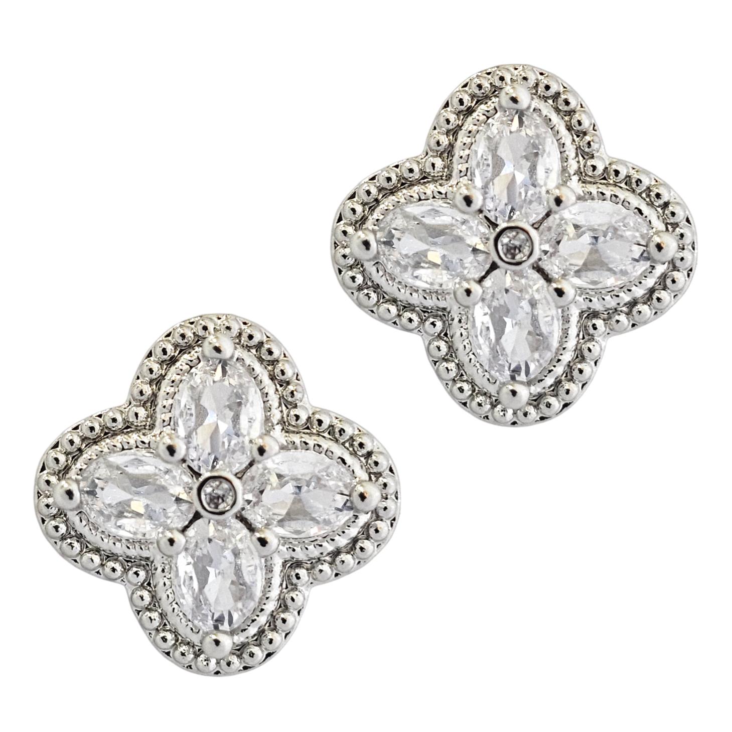 STAINLESS STEEL VANCLEEF EARRINGS