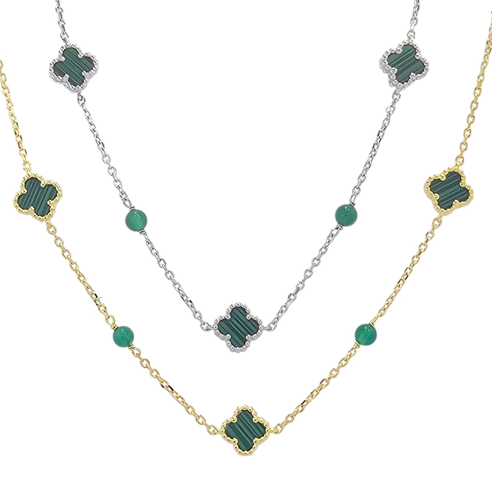925 MALACHITE VANCLEEF NECKLACE