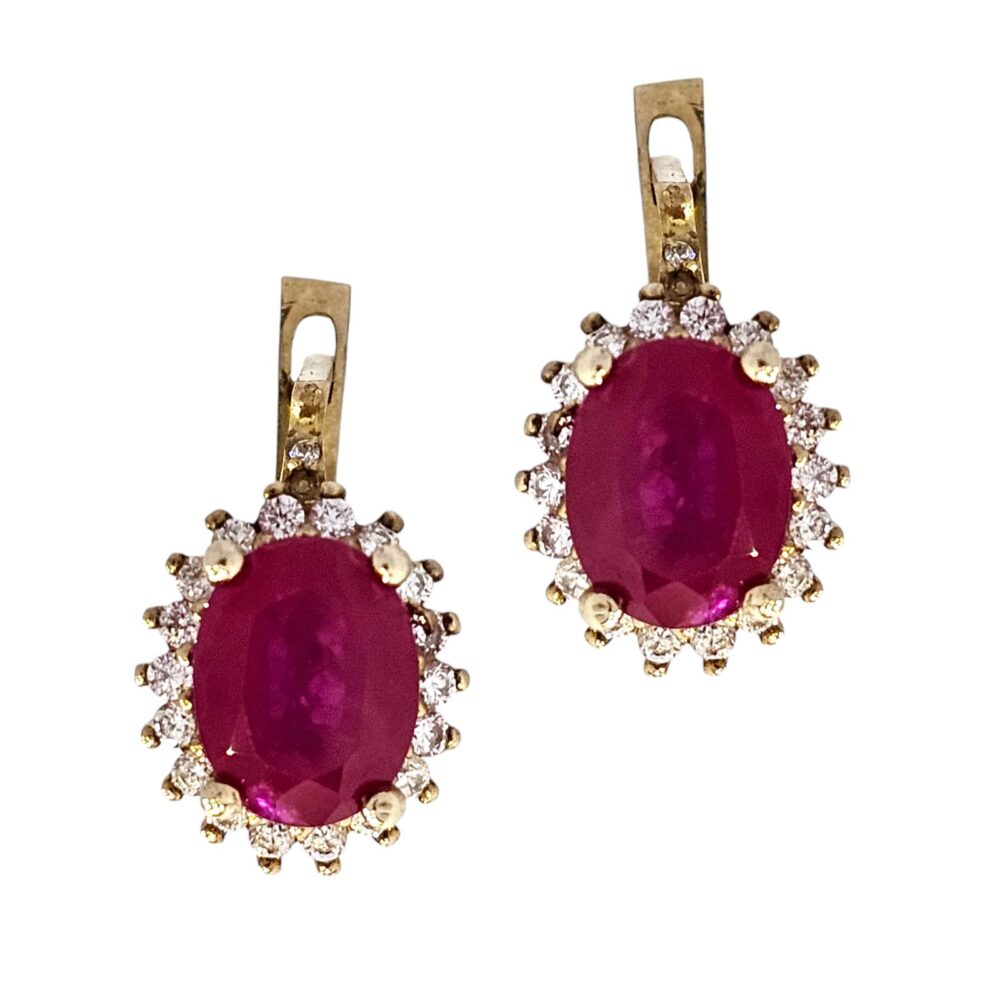 9K GOLD DIANE STYLE EARRINGS
