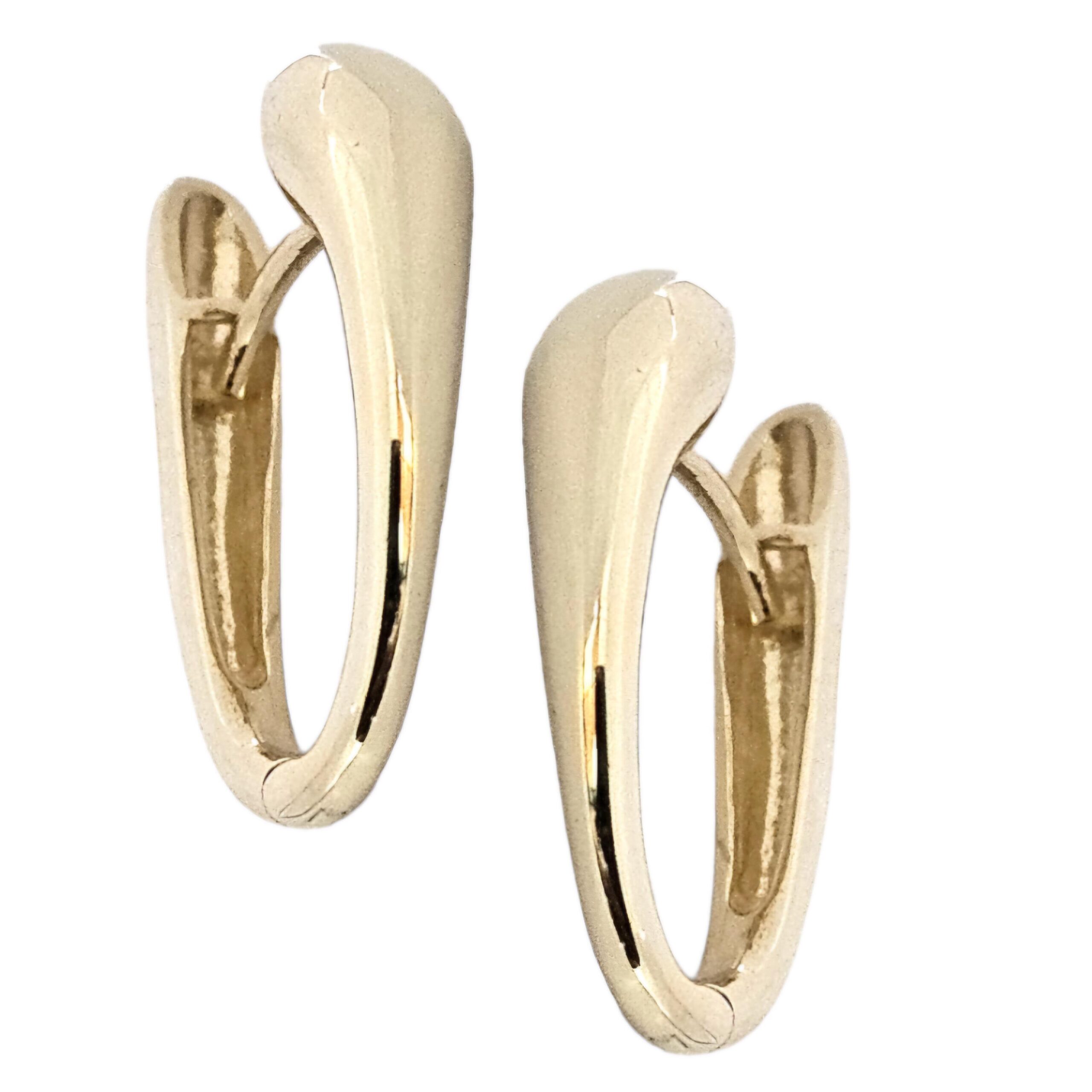 14K GOLD HOOP EARRINGS