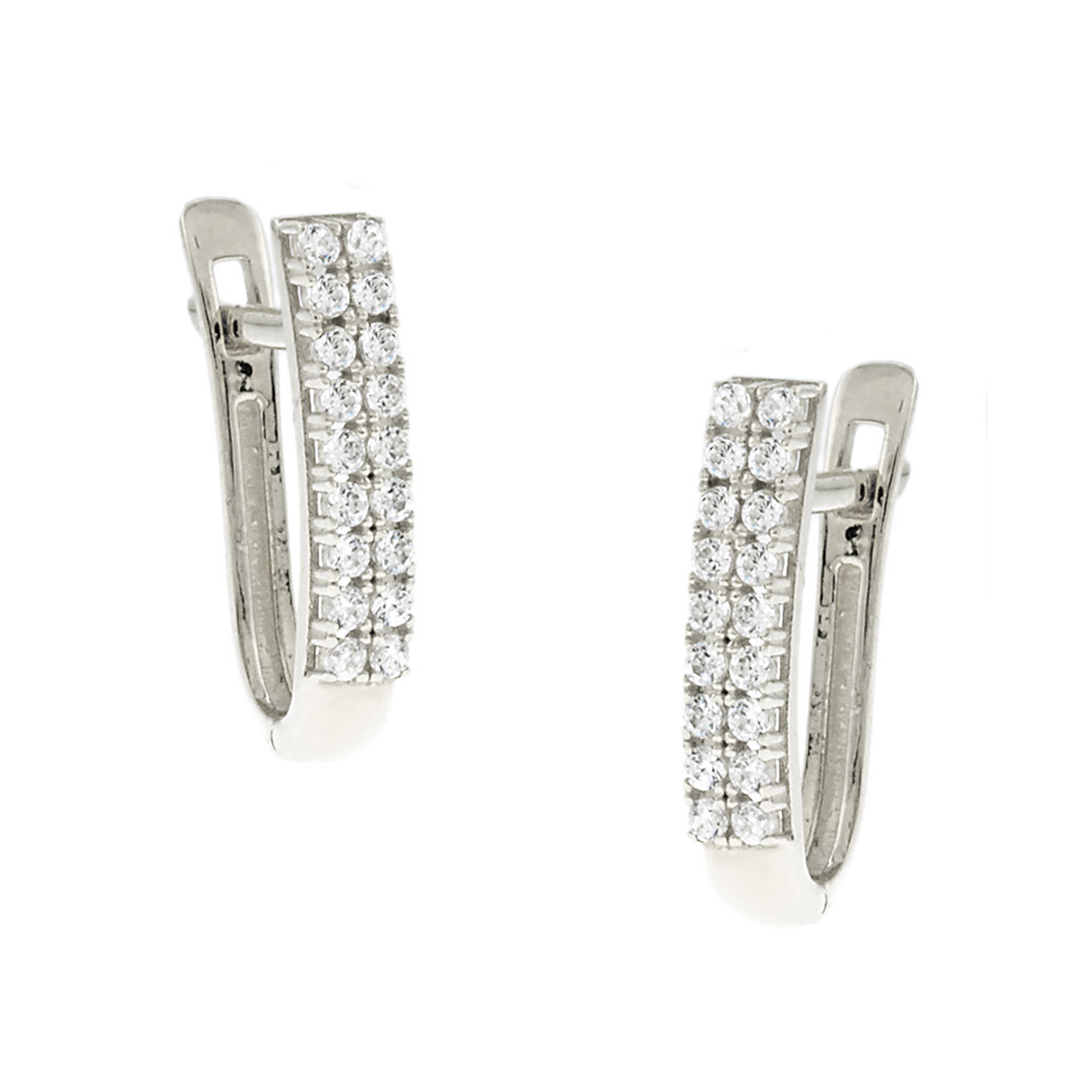 14K WHITE GOLD  EARRINGS