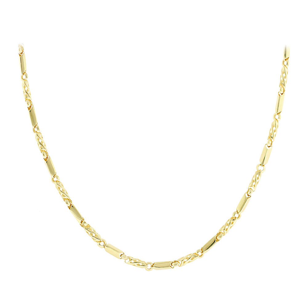 14K GOLD UNIQUE CHAIN NECKLACE