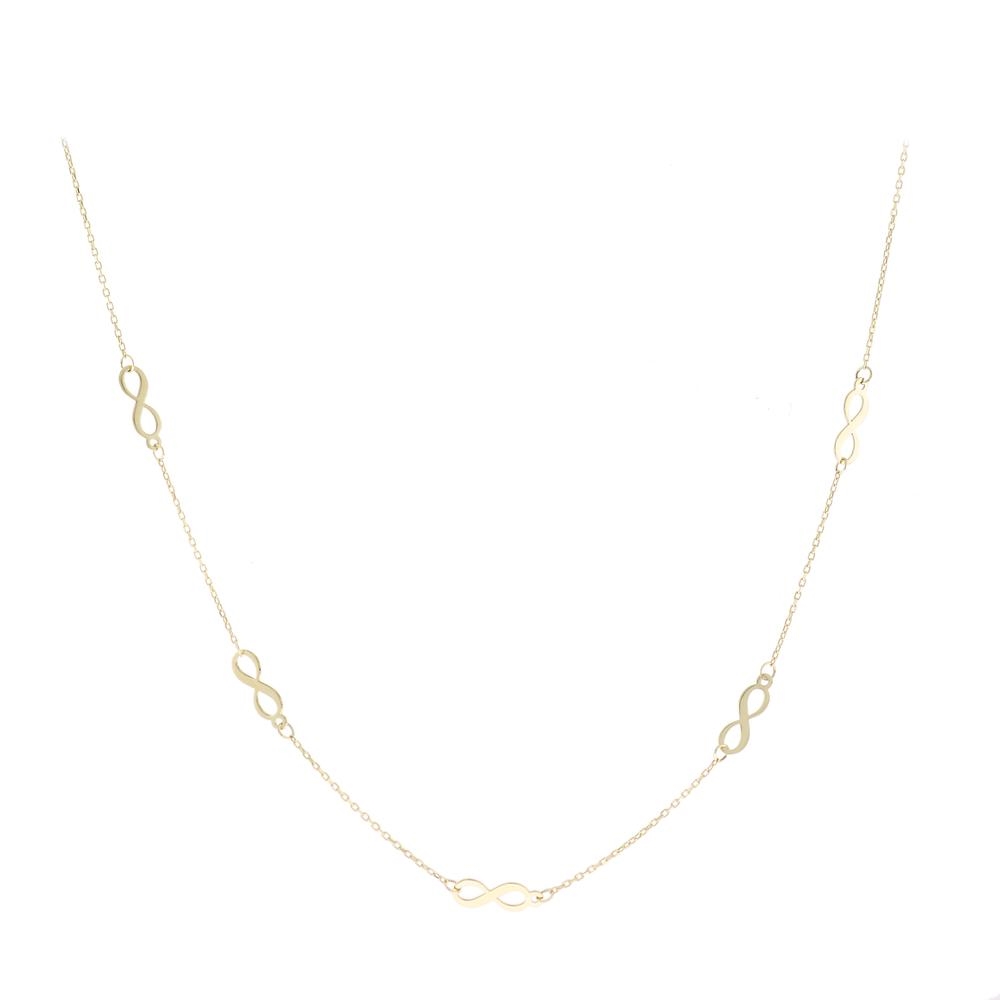 9K GOLD INFINITY NECKLACE
