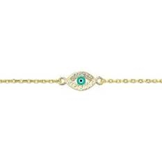 9K GOLD EVIL EYE BRACELET