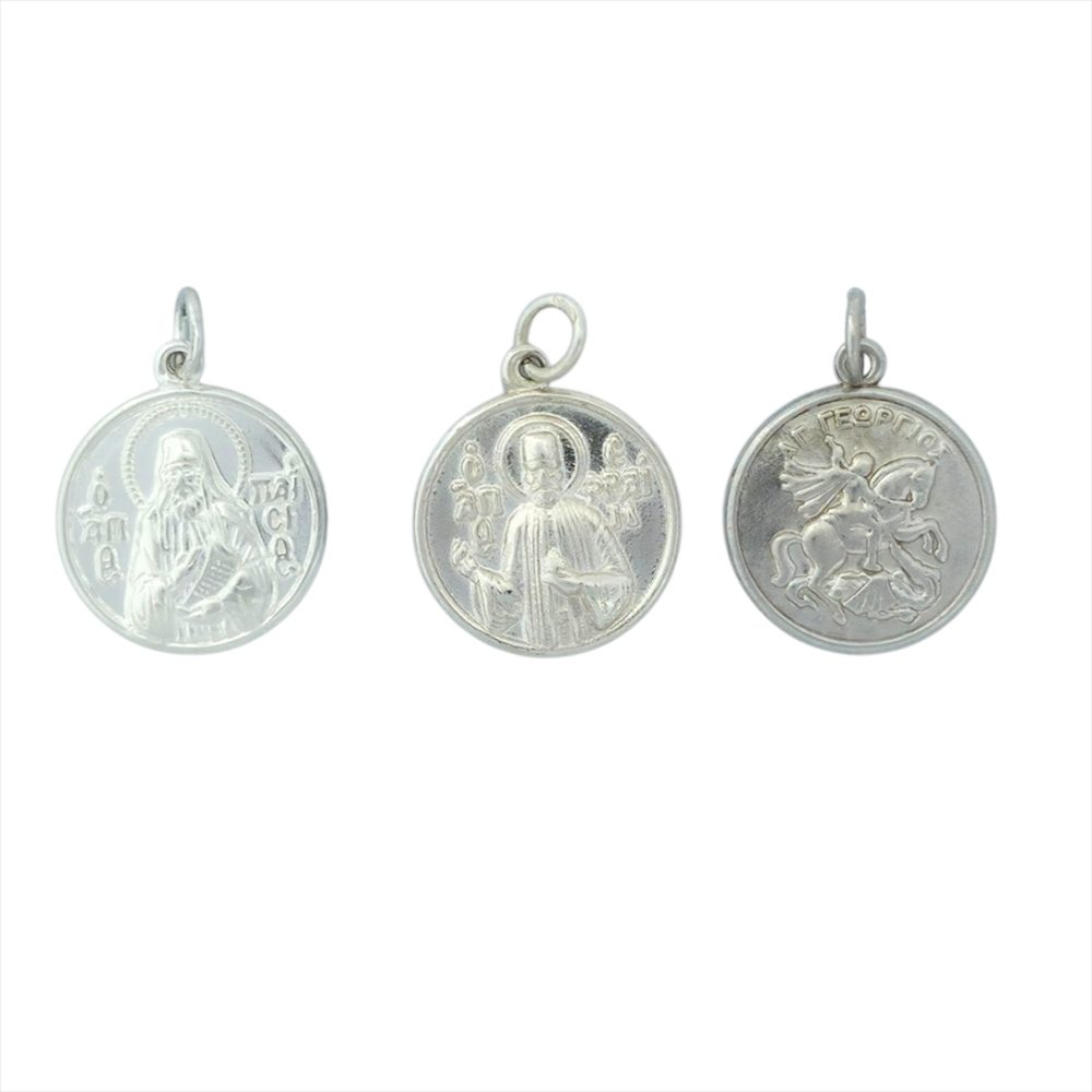 AVAILABLE ALL SAINTS IN SILVER AND GOLD PLATED PENDANTS
