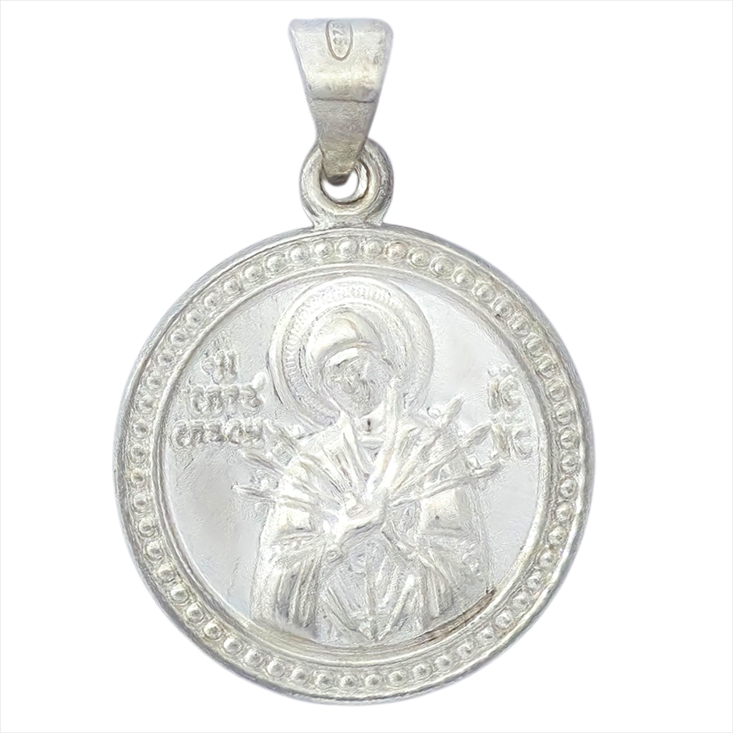 925 SILVER AND GOLD PLATED PANAYIA EFTASPATHI